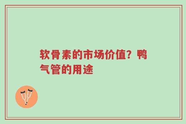 软骨素的市场价值?鸭气管的用途-第1张图片-超越 软骨素的市场价值?鸭气管的用途-第1张图片-超越
