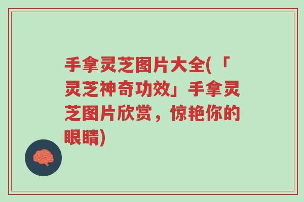 手拿灵芝图片大全(「灵芝神奇功效」手拿灵芝图片欣赏,惊艳你的眼睛)-第1张图片-超越 手拿灵芝图片大全(「灵芝神奇功效」手拿灵芝图片欣赏,惊艳你的眼睛)-第1张图片-超越