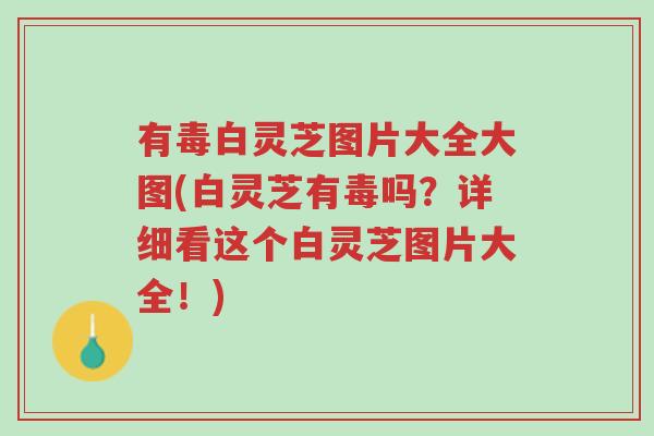 有毒白灵芝图片大全大图(白灵芝有毒吗?详细看这个白灵芝图片大全!)-第1张图片-超越 有毒白灵芝图片大全大图(白灵芝有毒吗?详细看这个白灵芝图片大全!)-第1张图片-超越