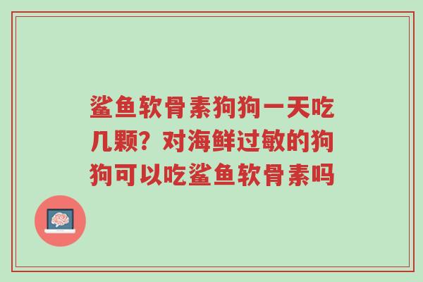 鲨鱼软骨素狗狗一天吃几颗？对海鲜过敏的狗狗可以吃鲨鱼软骨素吗-第1张图片-超越