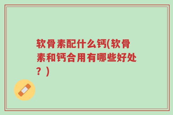软骨素配什么钙(软骨素和钙合用有哪些好处?)-第1张图片-超越 软骨素配什么钙(软骨素和钙合用有哪些好处?)-第1张图片-超越