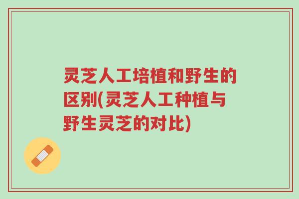 灵芝人工培植和野生的区别(灵芝人工种植与野生灵芝的对比)-第1张图片-超越