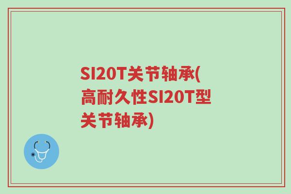 SI20T关节轴承(高耐久性SI20T型关节轴承)-第1张图片-超越 SI20T关节轴承(高耐久性SI20T型关节轴承)-第1张图片-超越