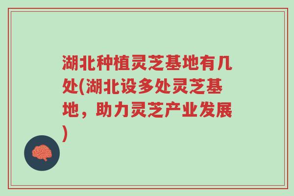 湖北种植灵芝基地有几处(湖北设多处灵芝基地,助力灵芝产业发展)-第1张图片-超越 湖北种植灵芝基地有几处(湖北设多处灵芝基地,助力灵芝产业发展)-第1张图片-超越