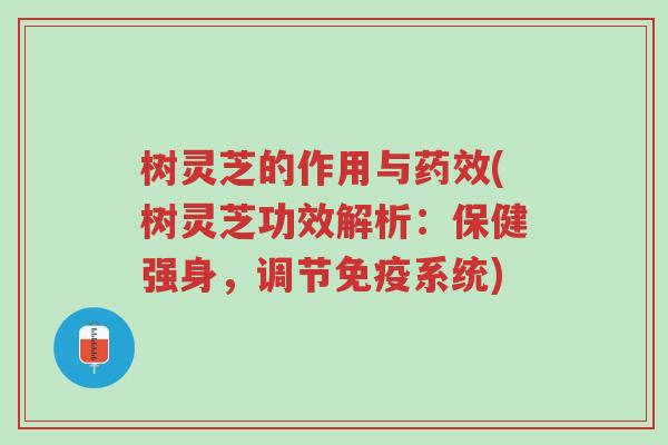 树灵芝的作用与药效(树灵芝功效解析:保健强身,调节免疫系统)-第1张图片-超越 树灵芝的作用与药效(树灵芝功效解析:保健强身,调节免疫系统)-第1张图片-超越