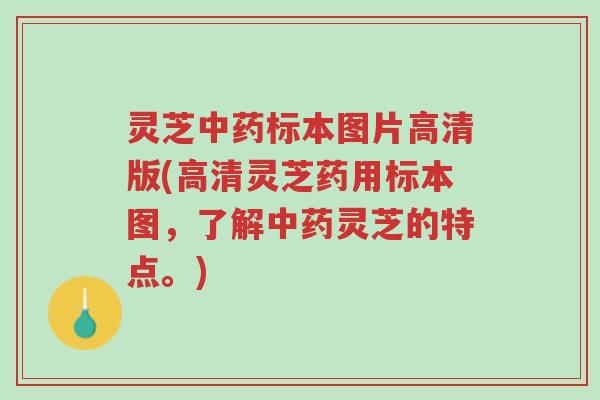 灵芝中药标本图片高清版(高清灵芝药用标本图,了解中药灵芝的特点。)-第1张图片-超越 灵芝中药标本图片高清版(高清灵芝药用标本图,了解中药灵芝的特点。)-第1张图片-超越