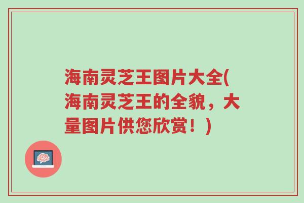 海南灵芝王图片大全(海南灵芝王的全貌,大量图片供您欣赏!)-第1张图片-超越 海南灵芝王图片大全(海南灵芝王的全貌,大量图片供您欣赏!)-第1张图片-超越