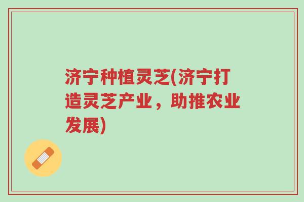 济宁种植灵芝(济宁打造灵芝产业,助推农业发展)-第1张图片-超越 济宁种植灵芝(济宁打造灵芝产业,助推农业发展)-第1张图片-超越