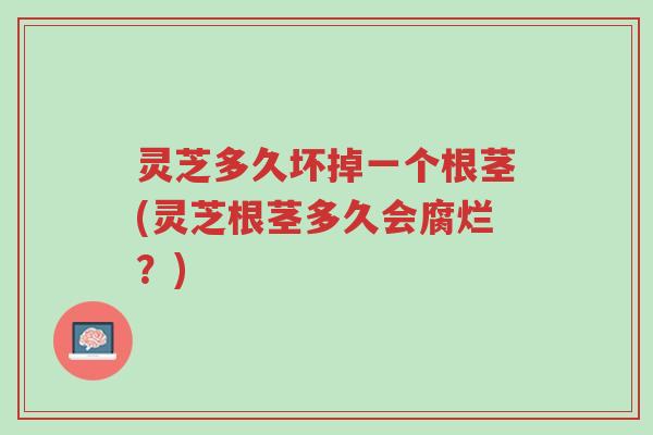 灵芝多久坏掉一个根茎(灵芝根茎多久会腐烂?)-第1张图片-超越 灵芝多久坏掉一个根茎(灵芝根茎多久会腐烂?)-第1张图片-超越
