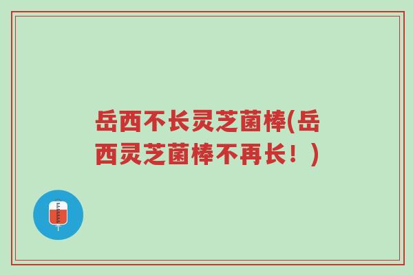 岳西不长灵芝菌棒(岳西灵芝菌棒不再长！)-第1张图片-超越