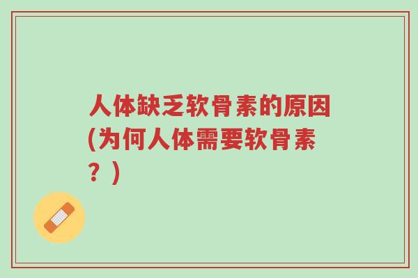 人体缺乏软骨素的原因(为何人体需要软骨素?)-第1张图片-超越 人体缺乏软骨素的原因(为何人体需要软骨素?)-第1张图片-超越