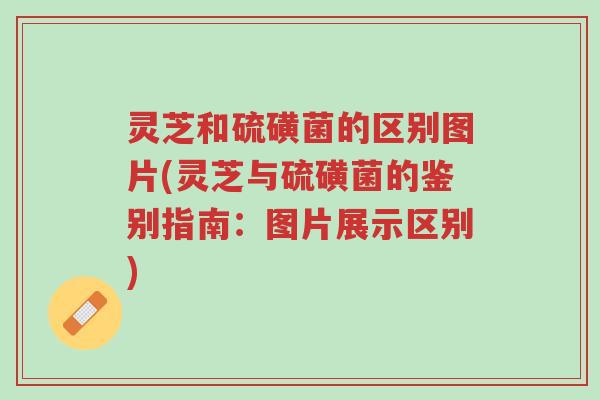 灵芝和硫磺菌的区别图片(灵芝与硫磺菌的鉴别指南：图片展示区别)-第1张图片-超越