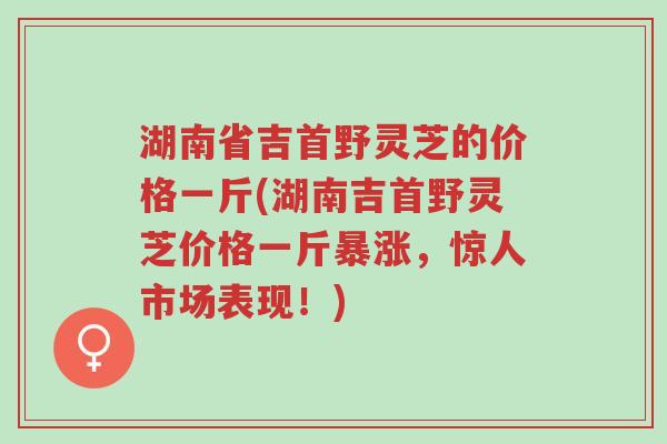 湖南省吉首野灵芝的价格一斤(湖南吉首野灵芝价格一斤暴涨,惊人市场表现!)-第1张图片-超越 湖南省吉首野灵芝的价格一斤(湖南吉首野灵芝价格一斤暴涨,惊人市场表现!)-第1张图片-超越