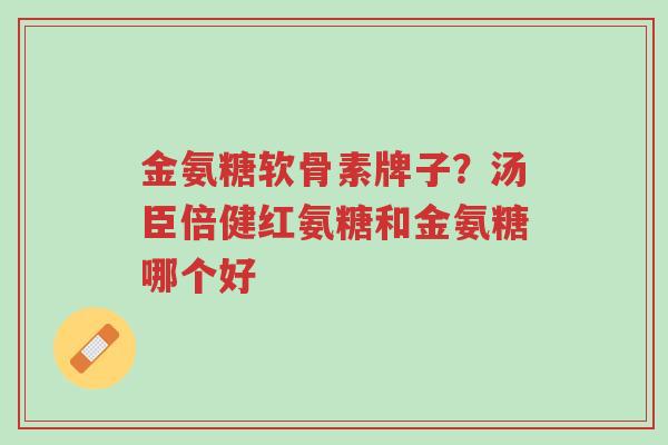 金氨糖软骨素牌子?汤臣倍健红氨糖和金氨糖哪个好-第1张图片-超越 金氨糖软骨素牌子?汤臣倍健红氨糖和金氨糖哪个好-第1张图片-超越