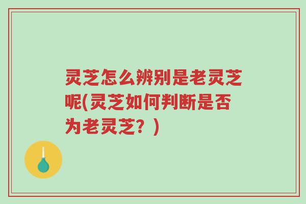 灵芝怎么辨别是老灵芝呢(灵芝如何判断是否为老灵芝?)-第1张图片-超越 灵芝怎么辨别是老灵芝呢(灵芝如何判断是否为老灵芝?)-第1张图片-超越