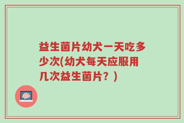 益生菌片幼犬一天吃多少次(幼犬每天应服用几次益生菌片?)-第1张图片-超越 益生菌片幼犬一天吃多少次(幼犬每天应服用几次益生菌片?)-第1张图片-超越