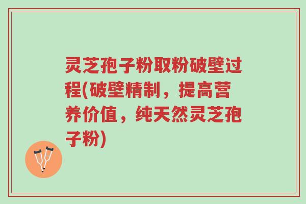 灵芝孢子粉取粉破壁过程(破壁精制，提高营养价值，纯天然灵芝孢子粉)-第1张图片-超越