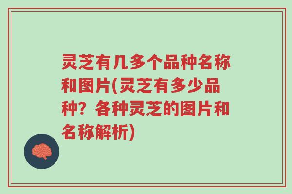 灵芝有几多个品种名称和图片(灵芝有多少品种？各种灵芝的图片和名称解析)-第1张图片-超越