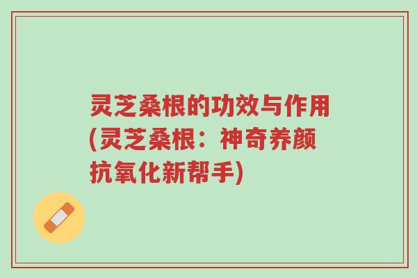 灵芝桑根的功效与作用(灵芝桑根:神奇养颜抗氧化新帮手)-第1张图片-超越 灵芝桑根的功效与作用(灵芝桑根:神奇养颜抗氧化新帮手)-第1张图片-超越
