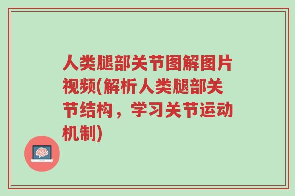 人类腿部关节图解图片视频(解析人类腿部关节结构,学习关节运动机制)-第1张图片-超越 人类腿部关节图解图片视频(解析人类腿部关节结构,学习关节运动机制)-第1张图片-超越
