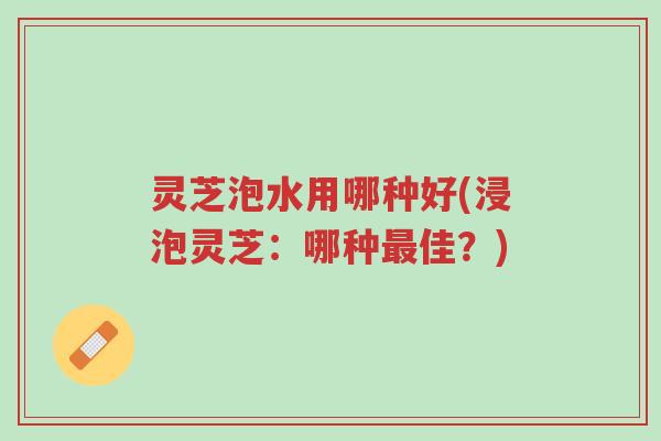 灵芝泡水用哪种好(浸泡灵芝:哪种最佳?)-第1张图片-超越 灵芝泡水用哪种好(浸泡灵芝:哪种最佳?)-第1张图片-超越