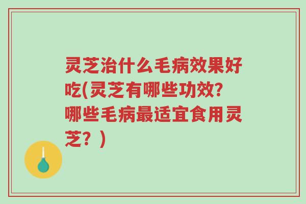 灵芝治什么毛病效果好吃(灵芝有哪些功效?哪些毛病最适宜食用灵芝?)-第1张图片-超越 灵芝治什么毛病效果好吃(灵芝有哪些功效?哪些毛病最适宜食用灵芝?)-第1张图片-超越