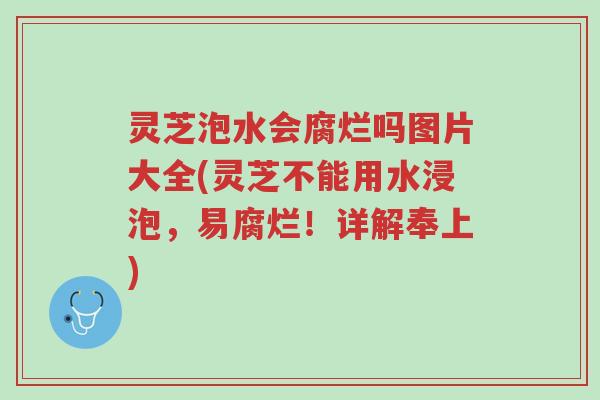 灵芝泡水会腐烂吗图片大全(灵芝不能用水浸泡,易腐烂!详解奉上)-第1张图片-超越 灵芝泡水会腐烂吗图片大全(灵芝不能用水浸泡,易腐烂!详解奉上)-第1张图片-超越