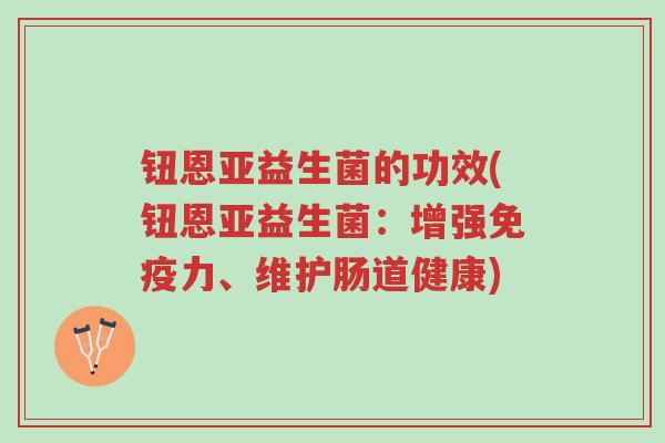 钮恩亚益生菌的功效(钮恩亚益生菌:增强免疫力、维护肠道健康)-第1张图片-超越 钮恩亚益生菌的功效(钮恩亚益生菌:增强免疫力、维护肠道健康)-第1张图片-超越