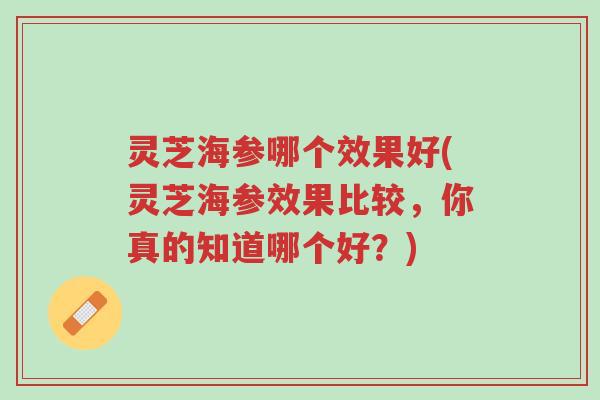 灵芝海参哪个效果好(灵芝海参效果比较,你真的知道哪个好?)-第1张图片-超越 灵芝海参哪个效果好(灵芝海参效果比较,你真的知道哪个好?)-第1张图片-超越