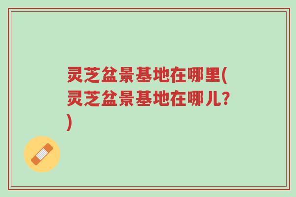 灵芝盆景基地在哪里(灵芝盆景基地在哪儿?)-第1张图片-超越 灵芝盆景基地在哪里(灵芝盆景基地在哪儿?)-第1张图片-超越