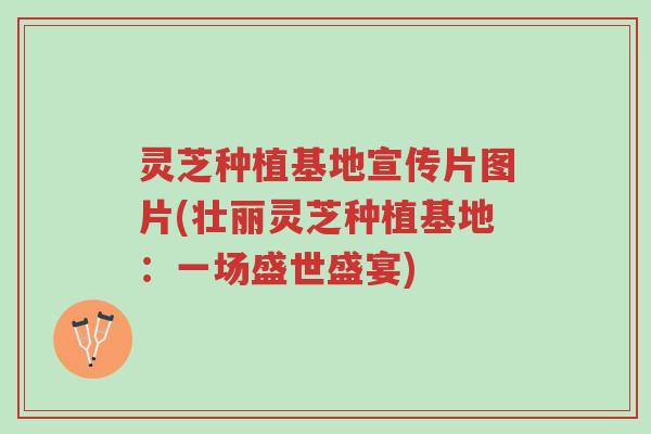 灵芝种植基地宣传片图片(壮丽灵芝种植基地:一场盛世盛宴)-第1张图片-超越 灵芝种植基地宣传片图片(壮丽灵芝种植基地:一场盛世盛宴)-第1张图片-超越
