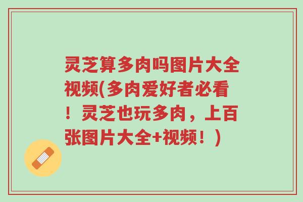 灵芝算多肉吗图片大全视频(多肉爱好者必看!灵芝也玩多肉,上百张图片大全+视频!)-第1张图片-超越 灵芝算多肉吗图片大全视频(多肉爱好者必看!灵芝也玩多肉,上百张图片大全+视频!)-第1张图片-超越