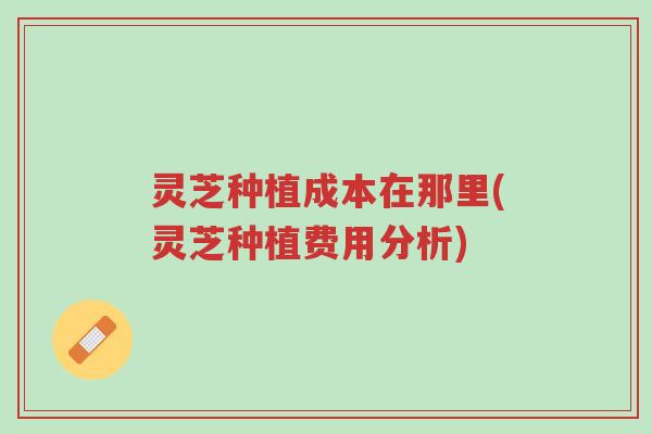 灵芝种植成本在那里(灵芝种植费用分析)-第1张图片-超越 灵芝种植成本在那里(灵芝种植费用分析)-第1张图片-超越