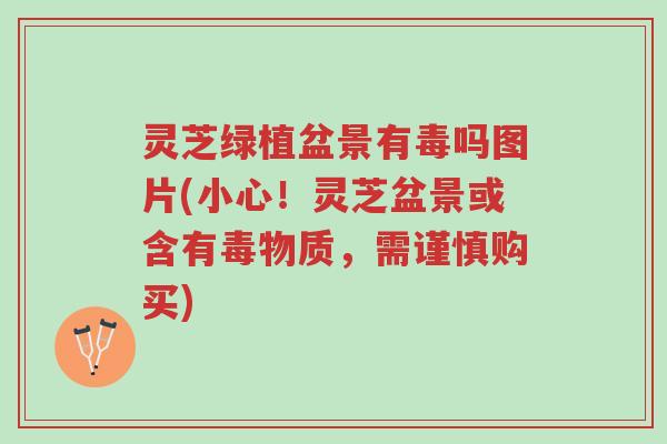 灵芝绿植盆景有毒吗图片(小心!灵芝盆景或含有毒物质,需谨慎购买)-第1张图片-超越 灵芝绿植盆景有毒吗图片(小心!灵芝盆景或含有毒物质,需谨慎购买)-第1张图片-超越