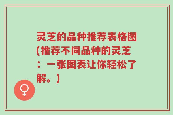 灵芝的品种推荐表格图(推荐不同品种的灵芝:一张图表让你轻松了解。)-第1张图片-超越 灵芝的品种推荐表格图(推荐不同品种的灵芝:一张图表让你轻松了解。)-第1张图片-超越