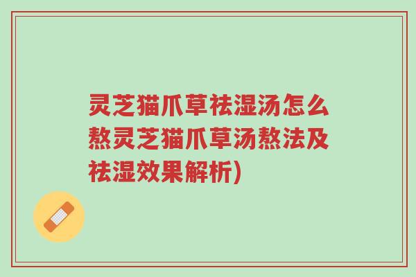灵芝猫爪草祛湿汤怎么熬灵芝猫爪草汤熬法及祛湿效果解析)-第1张图片-超越 灵芝猫爪草祛湿汤怎么熬灵芝猫爪草汤熬法及祛湿效果解析)-第1张图片-超越