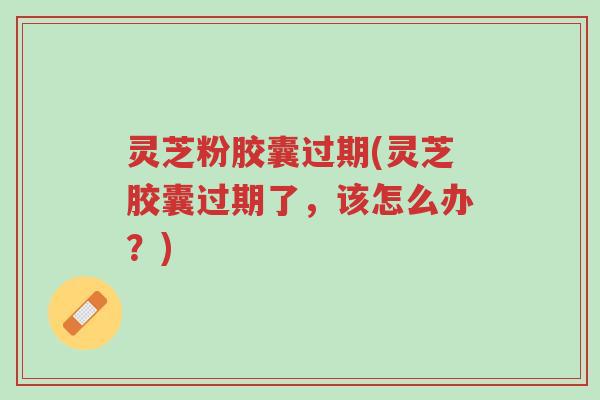 灵芝粉胶囊过期(灵芝胶囊过期了,该怎么办?)-第1张图片-超越 灵芝粉胶囊过期(灵芝胶囊过期了,该怎么办?)-第1张图片-超越