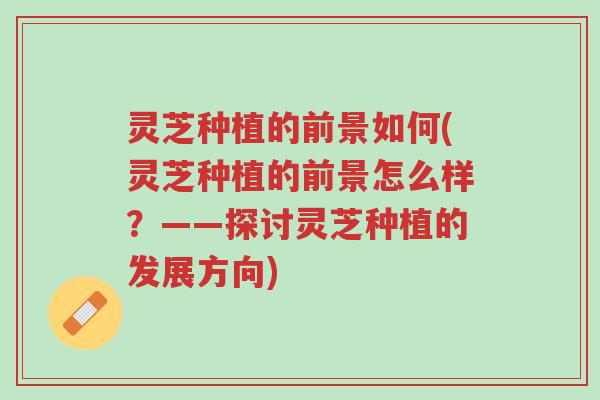 灵芝种植的前景如何(灵芝种植的前景怎么样?——探讨灵芝种植的发展方向)-第1张图片-超越 灵芝种植的前景如何(灵芝种植的前景怎么样?——探讨灵芝种植的发展方向)-第1张图片-超越