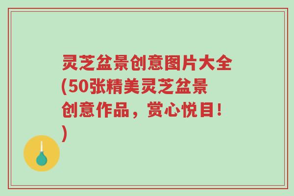 灵芝盆景创意图片大全(50张精美灵芝盆景创意作品，赏心悦目！)-第1张图片-超越