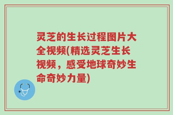 灵芝的生长过程图片大全视频(精选灵芝生长视频，感受地球奇妙生命奇妙力量)-第1张图片-超越