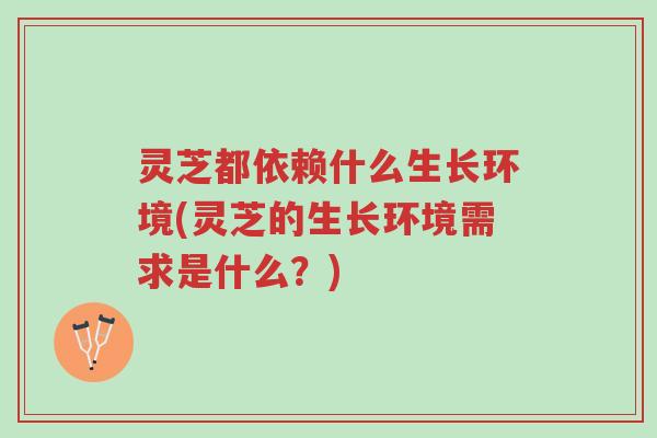 灵芝都依赖什么生长环境(灵芝的生长环境需求是什么？)-第1张图片-超越