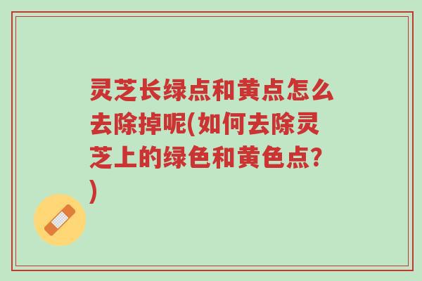 灵芝长绿点和黄点怎么去除掉呢(如何去除灵芝上的绿色和黄色点？)-第1张图片-超越