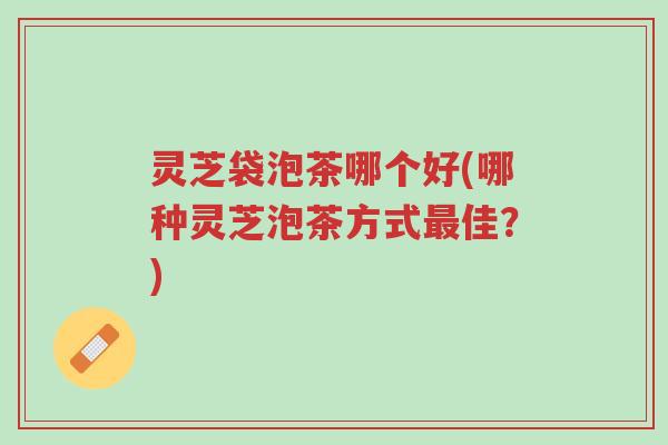 灵芝袋泡茶哪个好(哪种灵芝泡茶方式最佳？)-第1张图片-超越