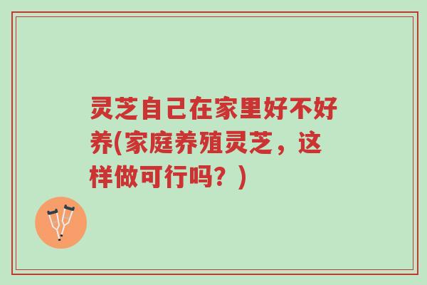 灵芝自己在家里好不好养(家庭养殖灵芝,这样做可行吗?)-第1张图片-超越 灵芝自己在家里好不好养(家庭养殖灵芝,这样做可行吗?)-第1张图片-超越
