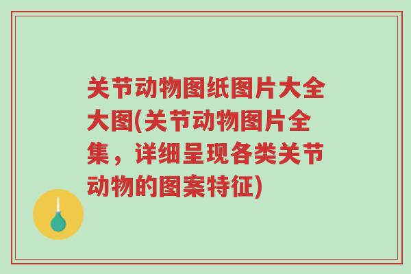 关节动物图纸图片大全大图(关节动物图片全集,详细呈现各类关节动物的图案特征)-第1张图片-超越 关节动物图纸图片大全大图(关节动物图片全集,详细呈现各类关节动物的图案特征)-第1张图片-超越