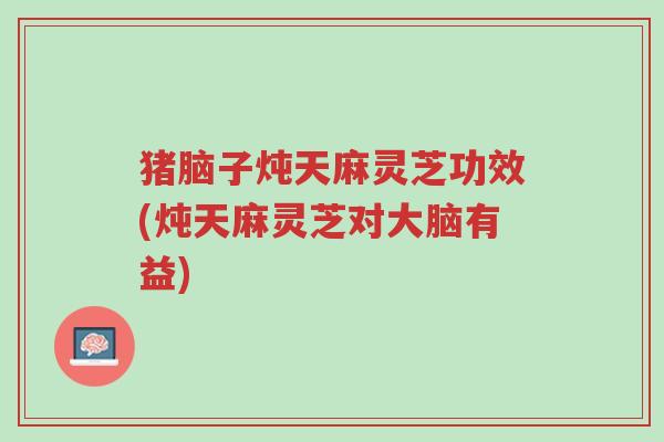 猪脑子炖天麻灵芝功效(炖天麻灵芝对大脑有益)-第1张图片-超越 猪脑子炖天麻灵芝功效(炖天麻灵芝对大脑有益)-第1张图片-超越