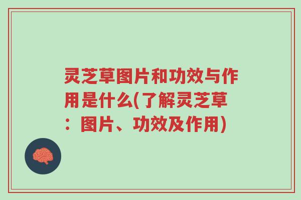 灵芝草图片和功效与作用是什么(了解灵芝草:图片、功效及作用)-第1张图片-超越 灵芝草图片和功效与作用是什么(了解灵芝草:图片、功效及作用)-第1张图片-超越