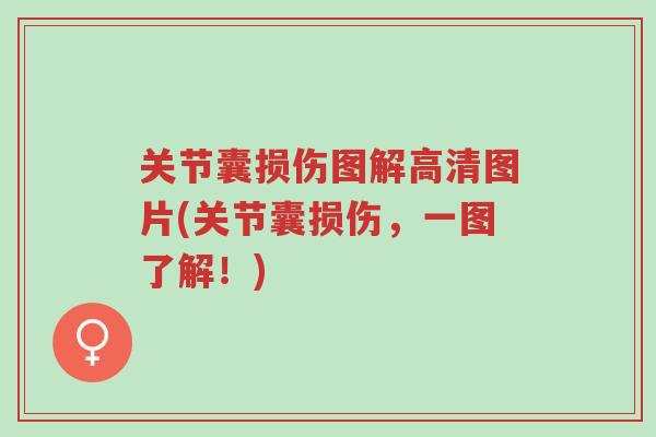 关节囊损伤图解高清图片(关节囊损伤,一图了解!)-第1张图片-超越 关节囊损伤图解高清图片(关节囊损伤,一图了解!)-第1张图片-超越