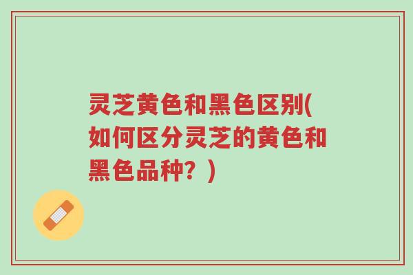 灵芝黄色和黑色区别(如何区分灵芝的黄色和黑色品种?)-第1张图片-超越 灵芝黄色和黑色区别(如何区分灵芝的黄色和黑色品种?)-第1张图片-超越
