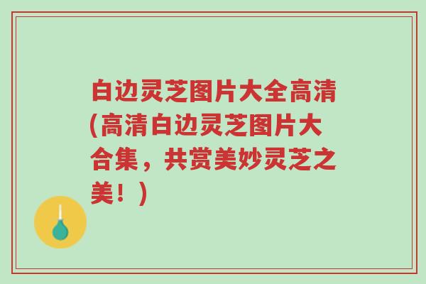 白边灵芝图片大全高清(高清白边灵芝图片大合集,共赏美妙灵芝之美!)-第1张图片-超越 白边灵芝图片大全高清(高清白边灵芝图片大合集,共赏美妙灵芝之美!)-第1张图片-超越